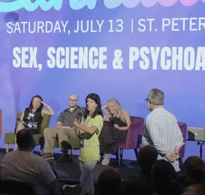 Heather and audience at Cannadelic 2024 Panel Discussion