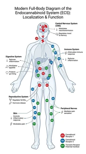 Map of the endocannbinoid system