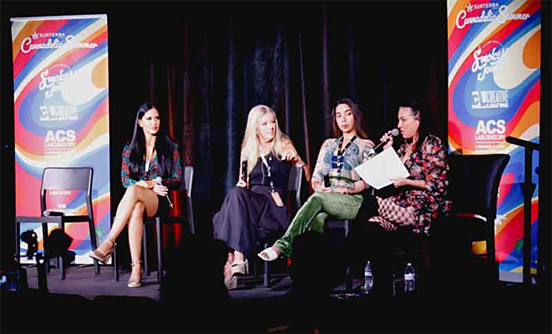 Heather Reilly speaking on Sex, Cannabis and Psychedelics - source photo credit Tampa Bay Times